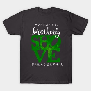 Brotherly Shove - Green Icon T-Shirt